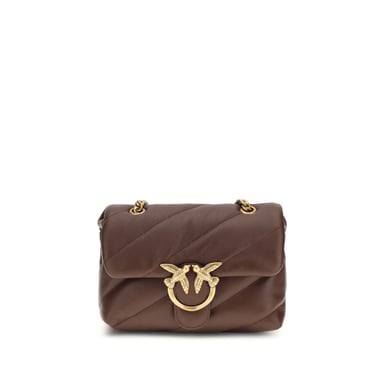 PINKO Schultertasche aus braunem Kalbsleder Bos Taurus
