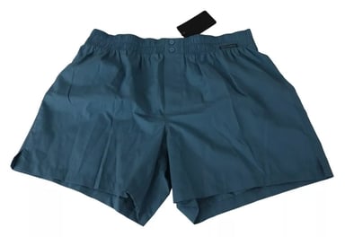 Dolce & Gabbana Blaue Baumwolle Reguläre Boxershorts Unterwäsche