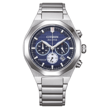 Citizen Zenshin Senkei Silber Herren Armbanduhr CA4691-59L