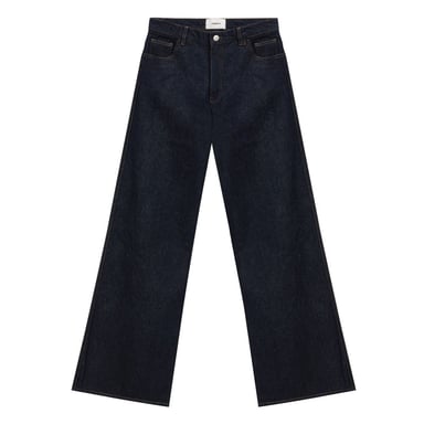 Coperni Blaue Baumwoll-Hohe Taille Jeans