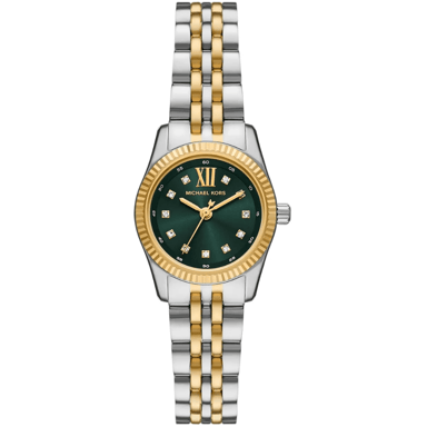 Michael Kors Lexington MK4986 Damenarmbanduhr mit grünem Ziffernblatt 26mm