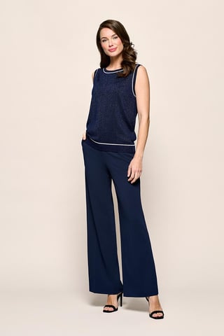 Athena Lurex Top Navy