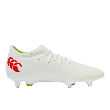Canterbury - "Speed Falcon Team" Fußballschuhe für weichen Boden für Herren (Weiß/Orange)
