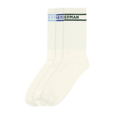 Ben Sherman - Socken für Herren/Damen Unisex, gerippt (3er-Pack) (Weiß)