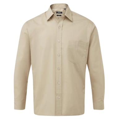 Premier - Hemd für Herren Langärmlig (Khaki-Braun)