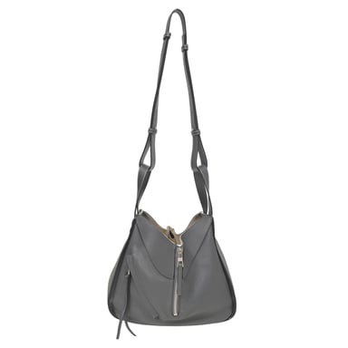 Loewe Kleine Hängematten-Tasche aus grauem Leder
