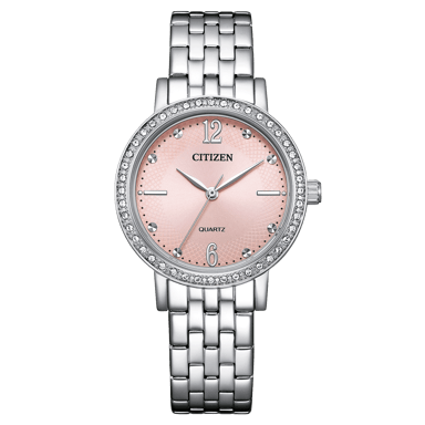 Citizen  Silber Damen Armbanduhr EL3100-55W