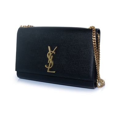 Saint Laurent, Schultertasche Medium Kate in Schwarz