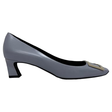 Trompette-Pumps von Roger Vivier aus grauem Leder