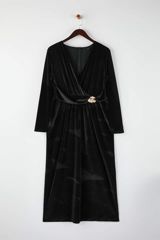 Curve Damen Maxikleid in Übergröße, gerade geschnitten, figurbetont, für Partys