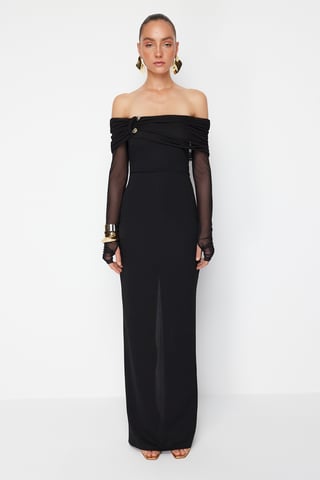 Unifarbenes, langes Maxikleid für Damen, ideal für Abschlussball oder Abiball, figurbetont, perfekt geschnitten