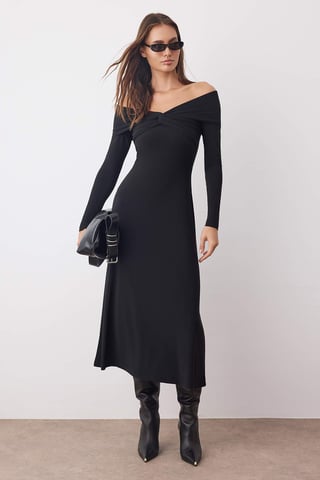 Unifarbenes, langes, elegantes A-Linien-Maxikleid für Damen/Abendkleid