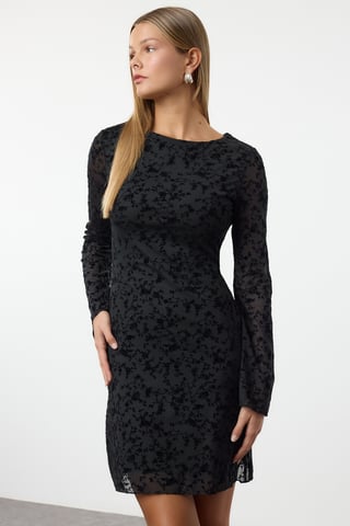 Damen Mini-Kleid, gerade geschnitten, lang, lässig/alltagstauglich, schmal geschnitten
