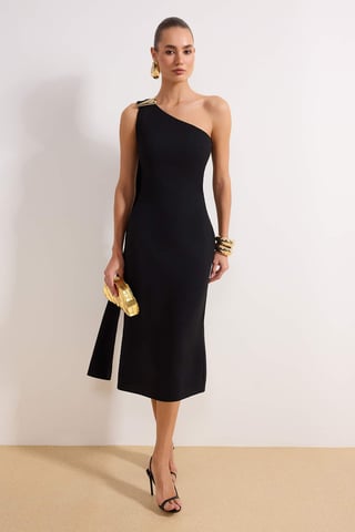 Elegantes, ärmelloses Midi-Kleid für Damen, ideal für den Abend.