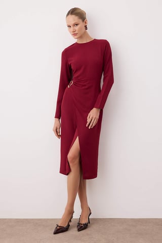Flaches, mittellanges A-Linien-Kleid für Damen, ideal für Tag und Nacht