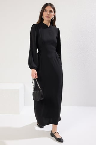 Langes, gerades Damen-Hijab-Kleid für Freizeit und Alltag