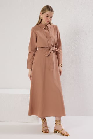 Langes, gerades Damen-Hijab-Kleid für Freizeit und Alltag