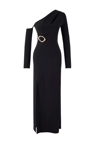 Langes, gerades Maxikleid für Damen, ideal für Abschlussfeiern, Ball und Abiball.