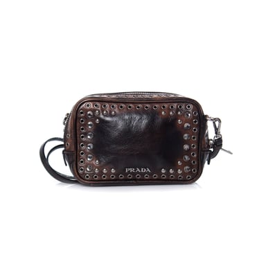 Prada, Vitello Vintage verziertes Kamerakurier-Tasche.