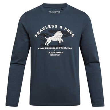 Craghoppers - "Cruz" T-Shirt für Kinder, Nosilife, Langärmlig (Blaustein)