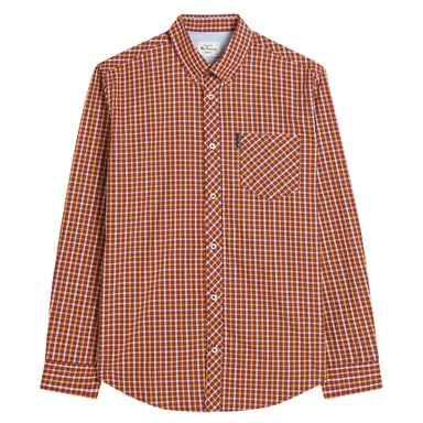 Ben Sherman - "Signature" Hemd für Herren, Langärmlig (Rot)