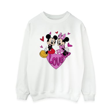 Disney - "Love Hearts" Sweatshirt für Damen (Weiß)
