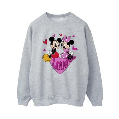 Disney - "Love Hearts" Sweatshirt für Damen (Sportgrau)