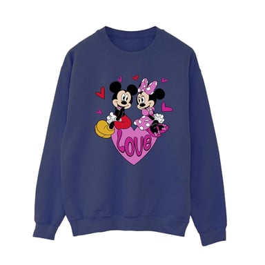 Disney - "Love Hearts" Sweatshirt für Damen (Dunkles Marineblau)