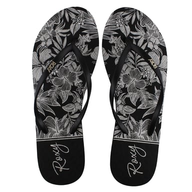Roxy Viva Stamp II Damen Schwarz/Weiß Flip-Flops
