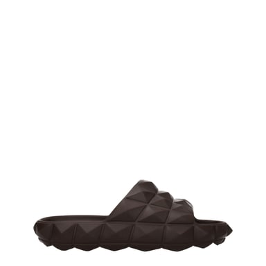 Valentino Garavani Braune Baumwollslipper