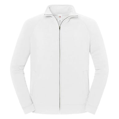 Fruit of the Loom - "Iconic Premium" Sweatjacke für Herren/Damen Unisex (Weiß)
