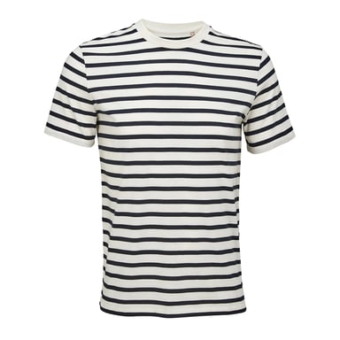 Russell - "Authentic" Poloshirt für Herren (Naturweiß/Marine)