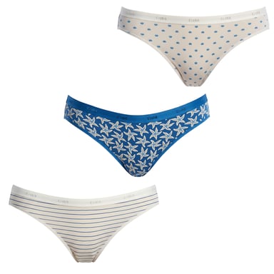 Pack-3 Stretch Baumwollslips D4C17 für Damen