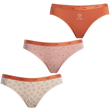 Pack-3 Stretch Baumwollslips D4C17 für Frauen