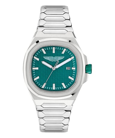 Aston Martin Icon Gpq Herren Silber Uhr MTIG2S604
