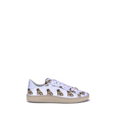 Valentino Garavani Weiße Kalbsleder Bos Taurus Low-Top Sneaker