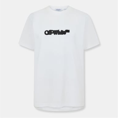 Herren Off White Spray Arrow T-Shirt in Weiß-Schwarz