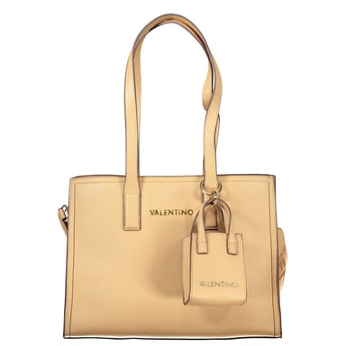 Mario Valentino Beiger Polyurethan Damenhandtasche