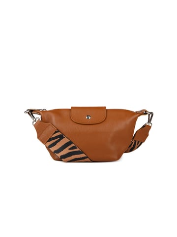 Giulia Monti Schultertasche Goldbraun