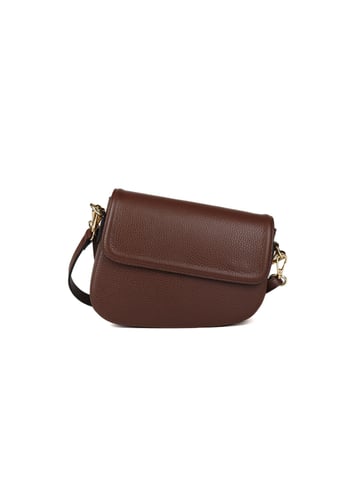Giulia Monti Schultertasche Walnussbraun