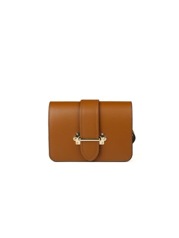 Giulia Monti Schultertasche/Taillentasche Sattelfarben