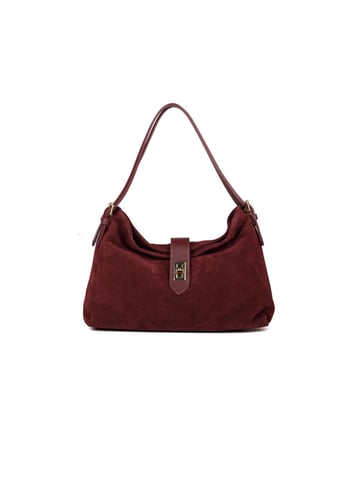 Giulia Monti Schultertasche Bordeaux
