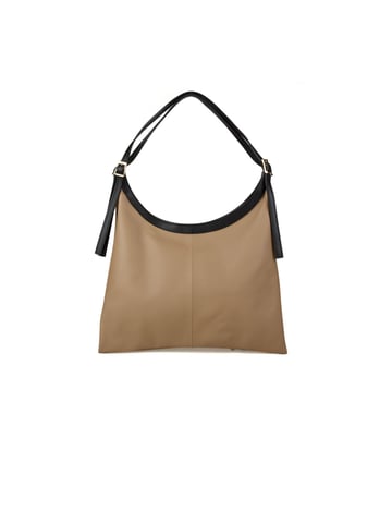 Giulia Monti Tragetasche Grau Beige Schwarz