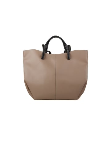 Giulia Monti Handtasche Helles Taupe Schwarz