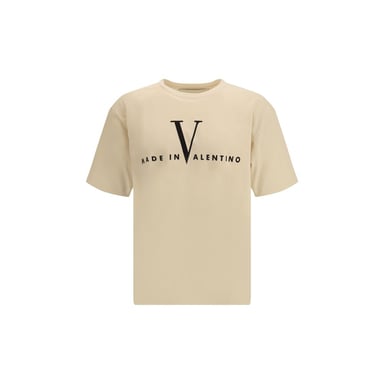 Valentino Beiges Baumwoll-T-Shirt