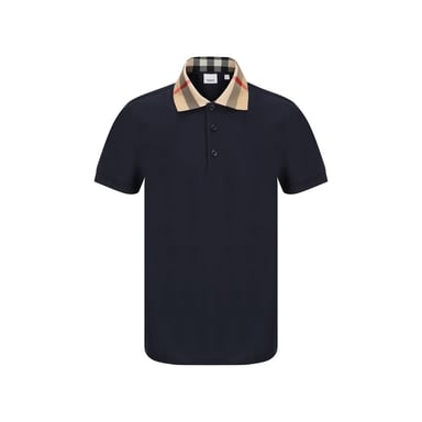Burberry Blaues Baumwoll-Polohemd