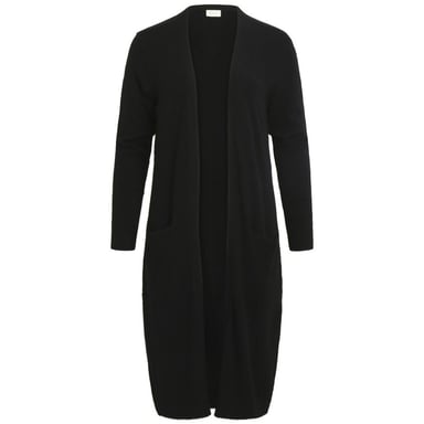 Vila Kleidung Schwarzer Nylon-Cardigan