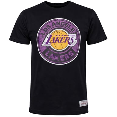 Mitchell & Ness NBA Los Angeles Lakers Tonal Floral Herren Schwarz T-Shirt