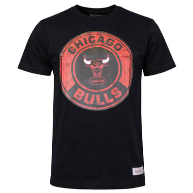 Mitchell & Ness NBA Chicago Bulls Tonal Floral Herren Schwarz T-Shirt