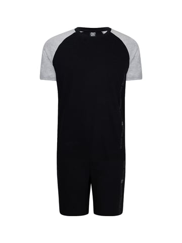 CR7 Cristiano Ronaldo Herren Pyjama Men BASIC Schlafanzug, Pyjama Set, Nachtwäsche
